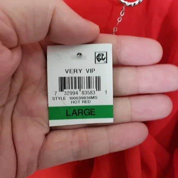 JM Collection Womens Necklace Pullover Blouse (AG) - Picture 6 of 8